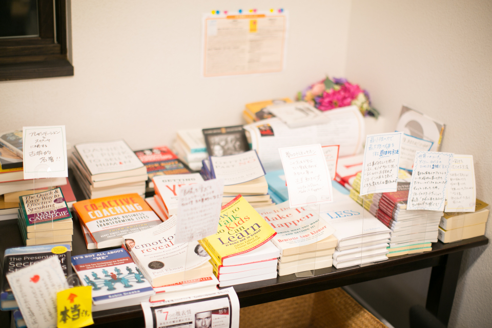 many-books-on-table